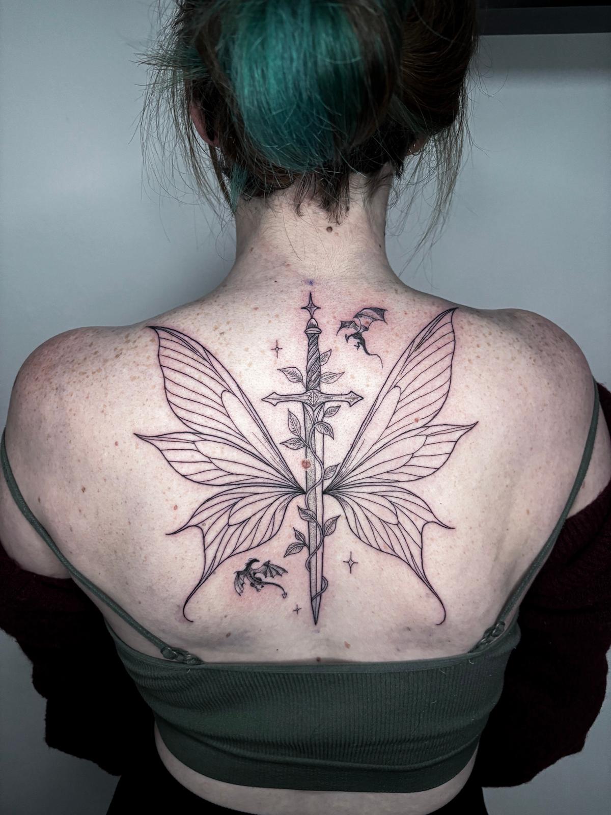 Tatuaje estilo Fine-Line